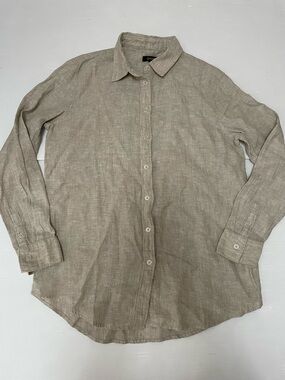 Quince 100% European Linen Long Sleeve Shirt / Flax / S